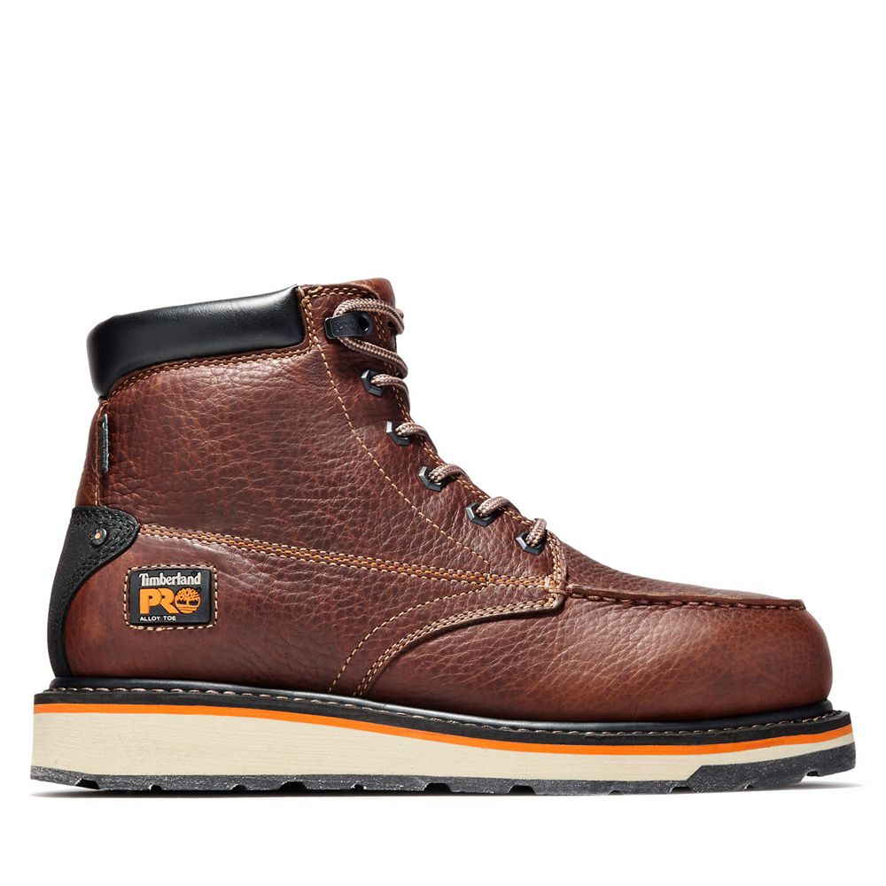 Timberland Mens Work Boots PRO® Gridworks 6" Alloy Toe - Brown - India KG1923465